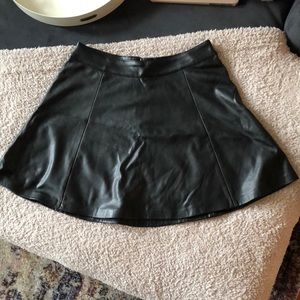 Faux leather skirt from H&M